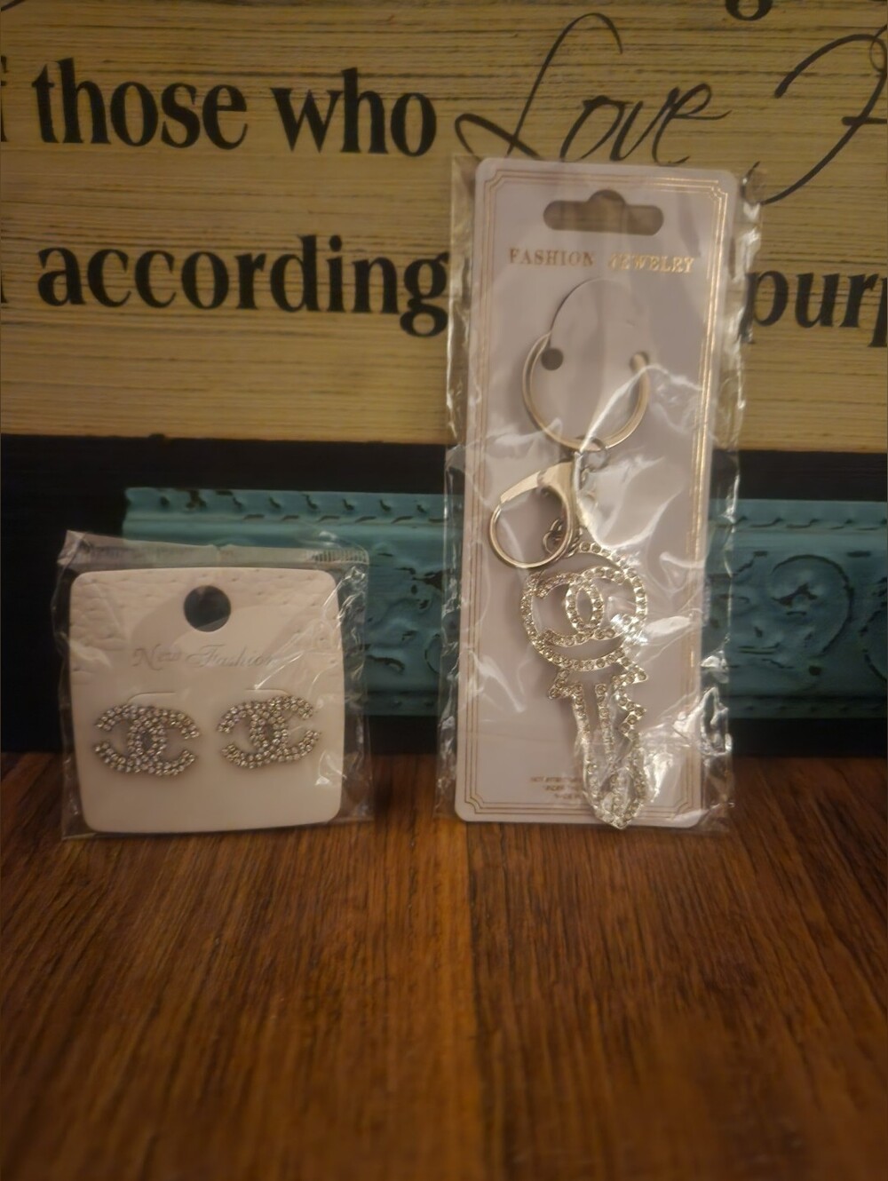 CHANEL FASHION BLING JEWELRY SET - SILVER